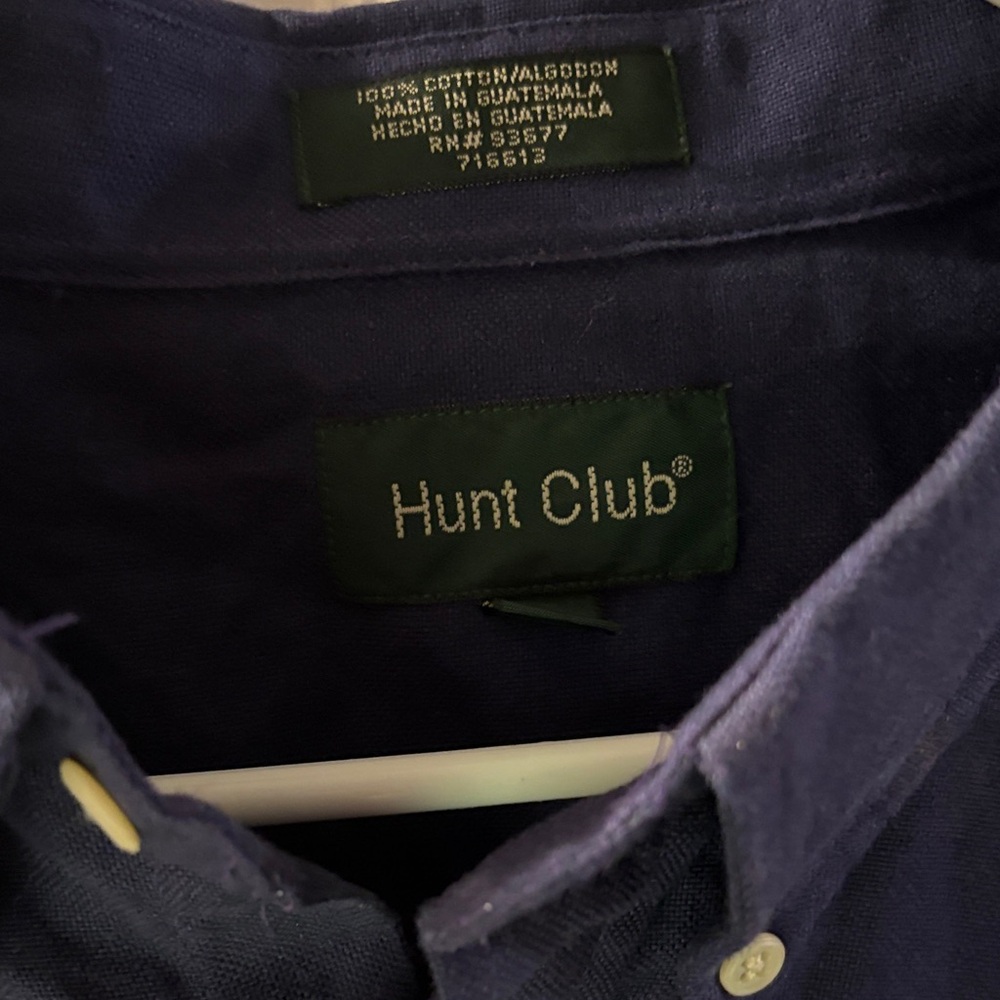 Hunt Club Navy Button-Up Shirt